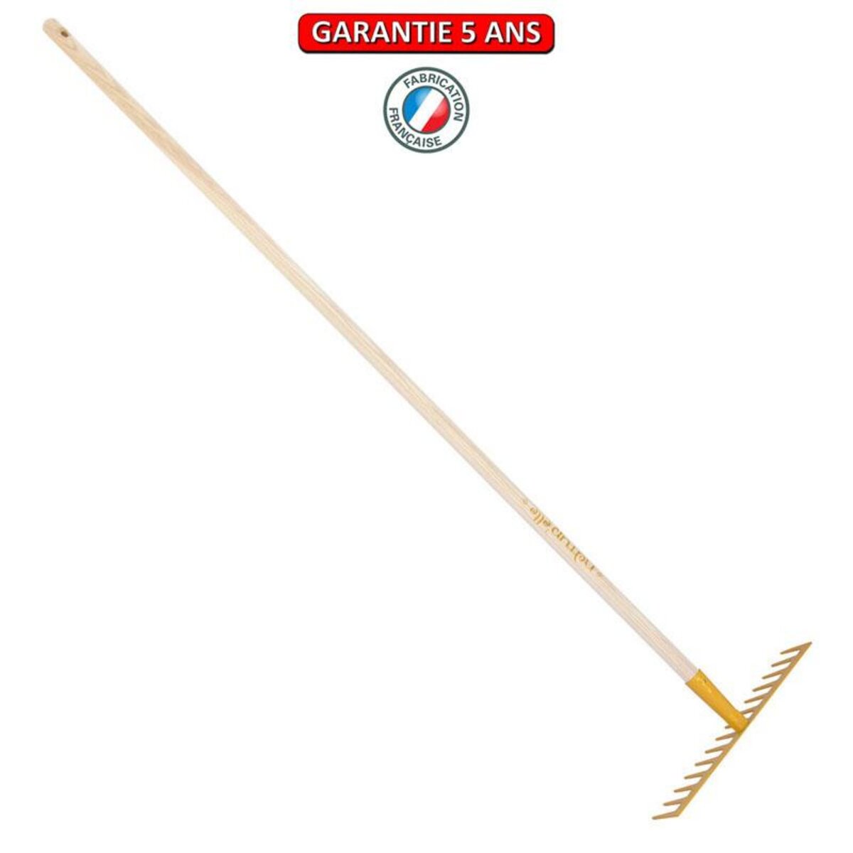 OUTILS PERRIN Râteau soudé 14 dents droites manche 150cm - Miel