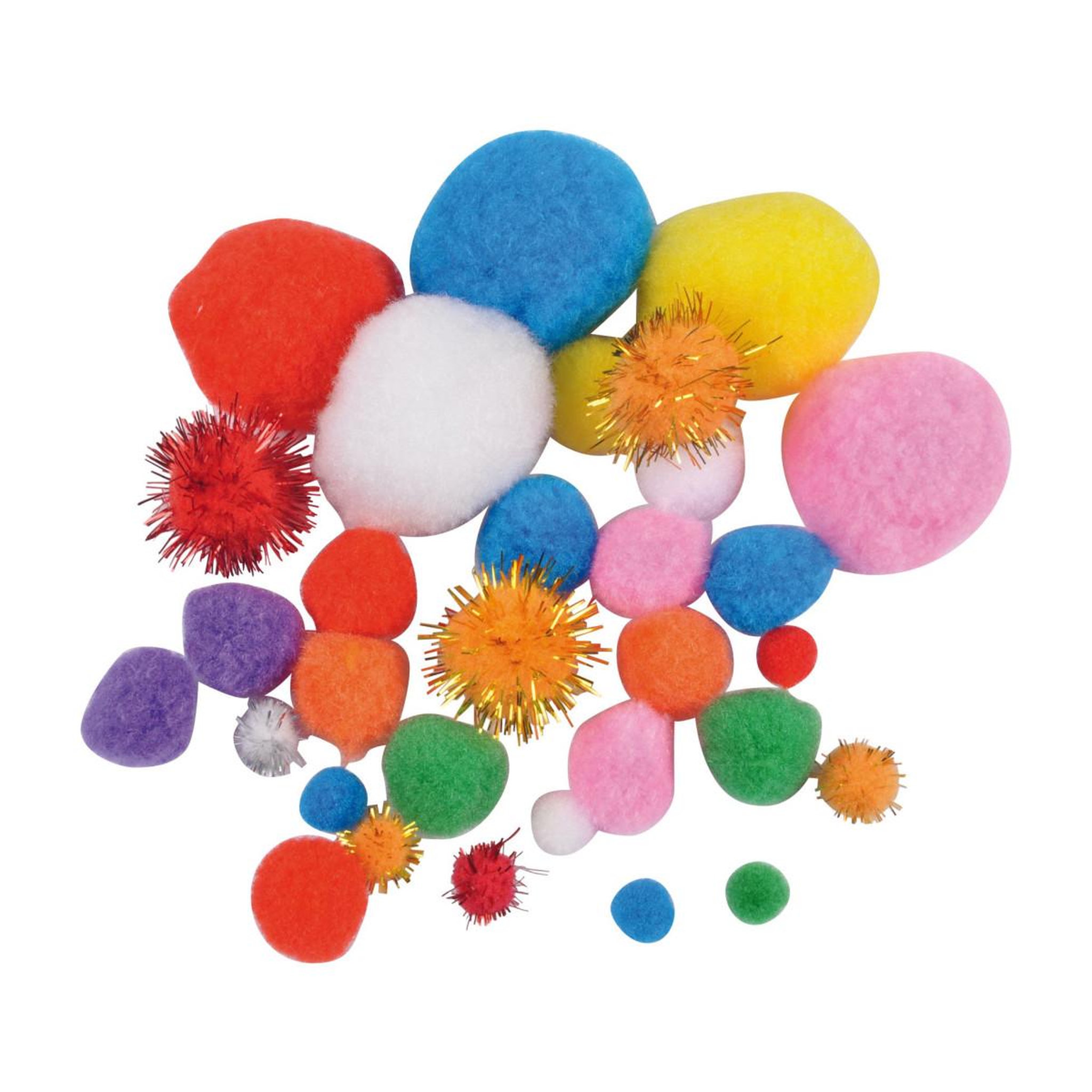 Voir la diapositive 1 : HOMEA Lot de Pompons  Artistique  Multicolore