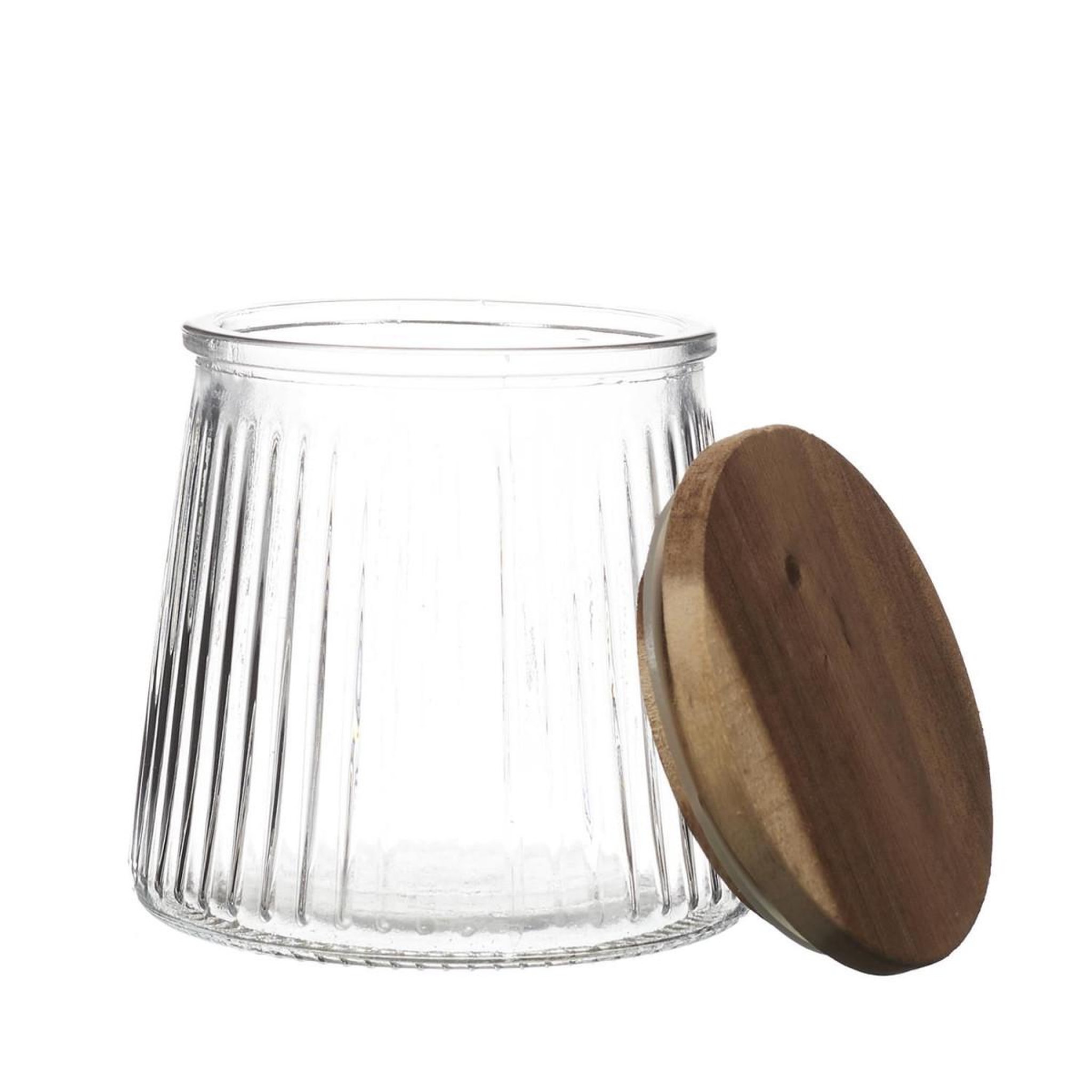 Voir la diapositive 2 : COOK CONCEPT Bocal en Verre Design  Acacia  65cl Transparent