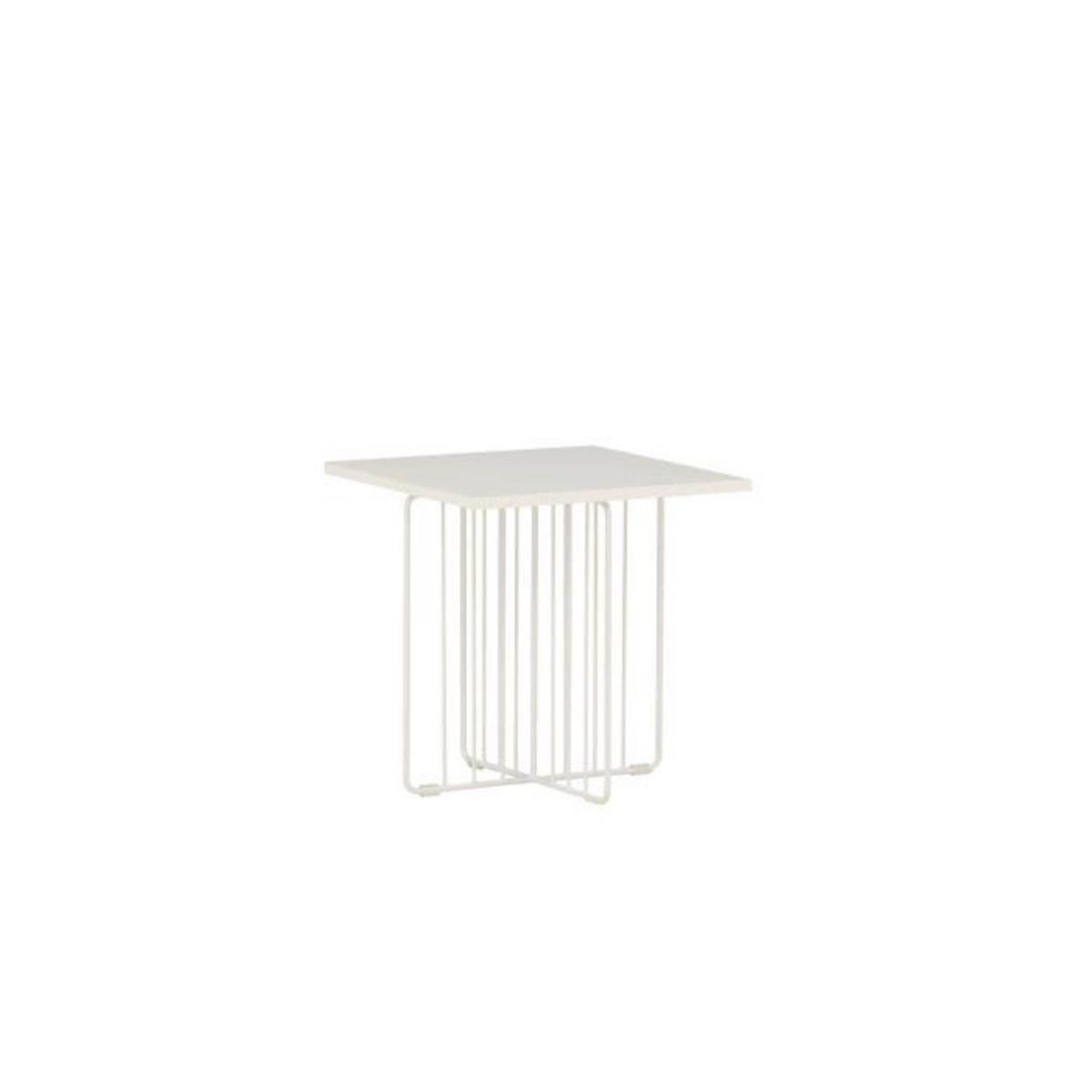 Paris Prix Table d'Appoint Design  Dayton  40cm Blanc
