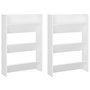 Voir la diapositive 2 : VIDAXL Armoires a chaussures murales 2 pcs Blanc 60x18x90 cm Agglomere