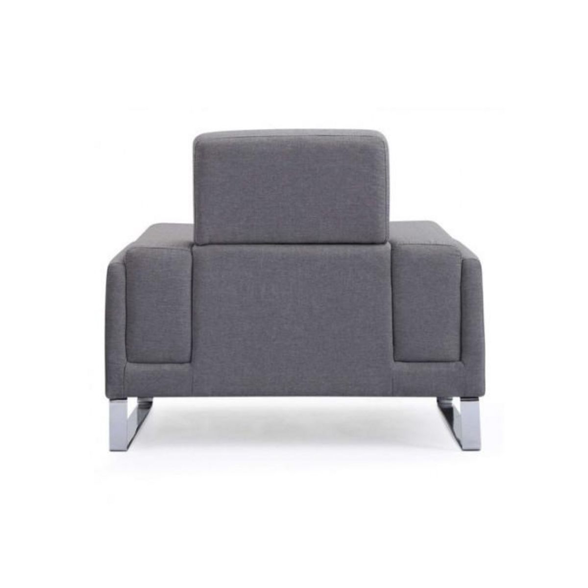 Paris Prix Fauteuil en Tissu  Ezekiel  104cm Gris Clair