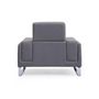 Voir la diapositive 6 : Paris Prix Fauteuil en Tissu  Ezekiel  104cm Gris Clair