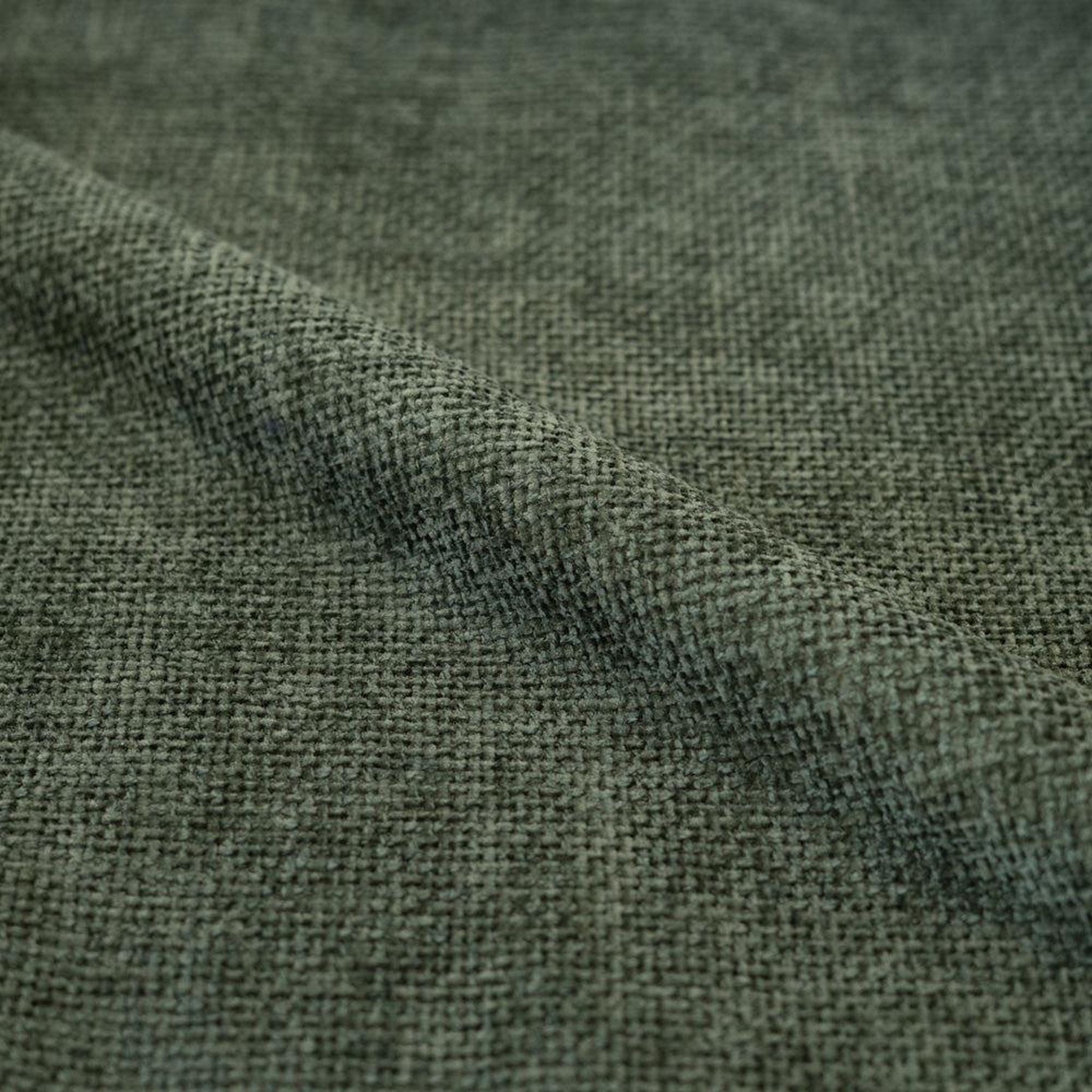 Voir la diapositive 3 : MAISON PAVANE Lot de 2 chaises en tissu vert sapin et pieds métal noir-Noah