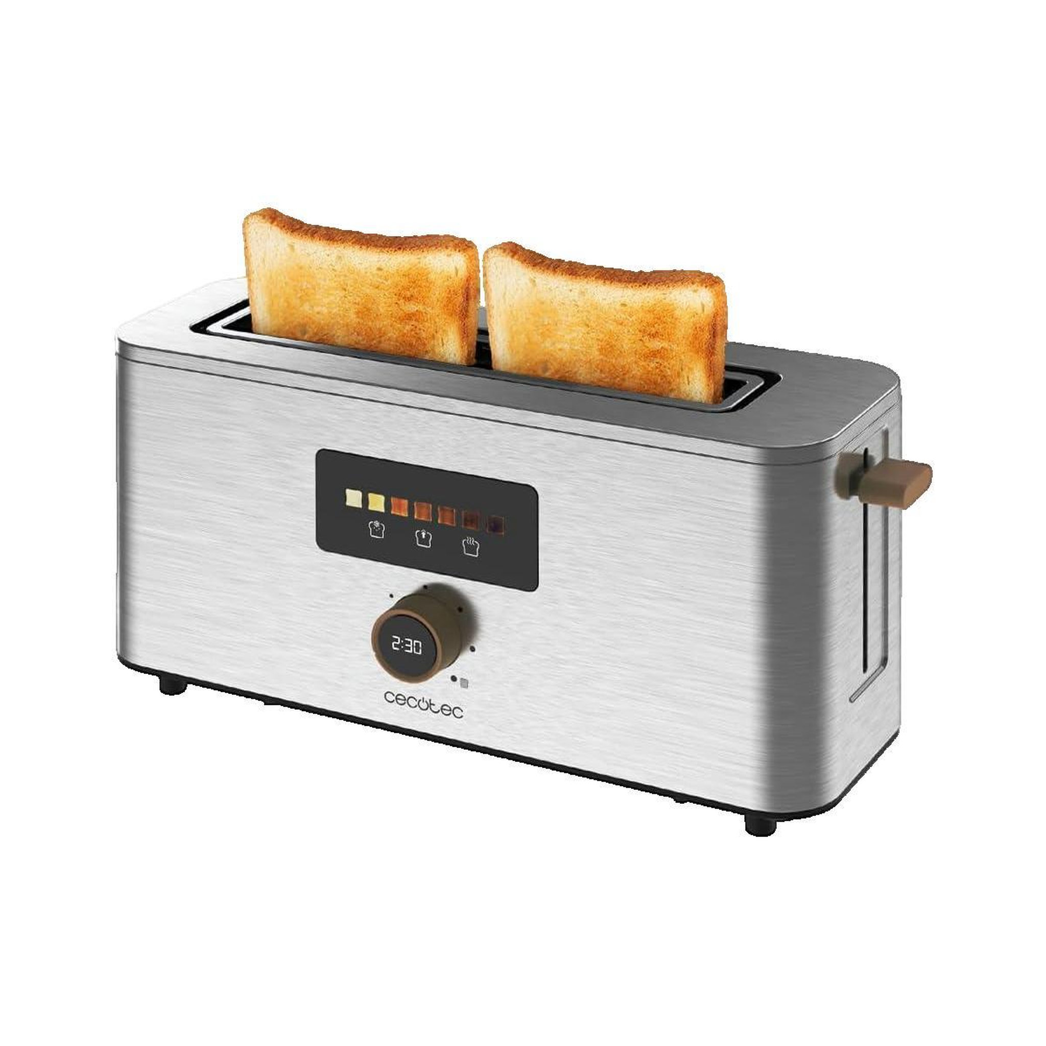 Voir la diapositive 1 : CECOTEC Grille-pain Cecotec Touch&Toast Extra Acier inoxydable