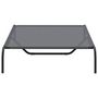 Voir la diapositive 5 : VIDAXL Lit sureleve pour chien gris 130x80x20 cm textilene et acier
