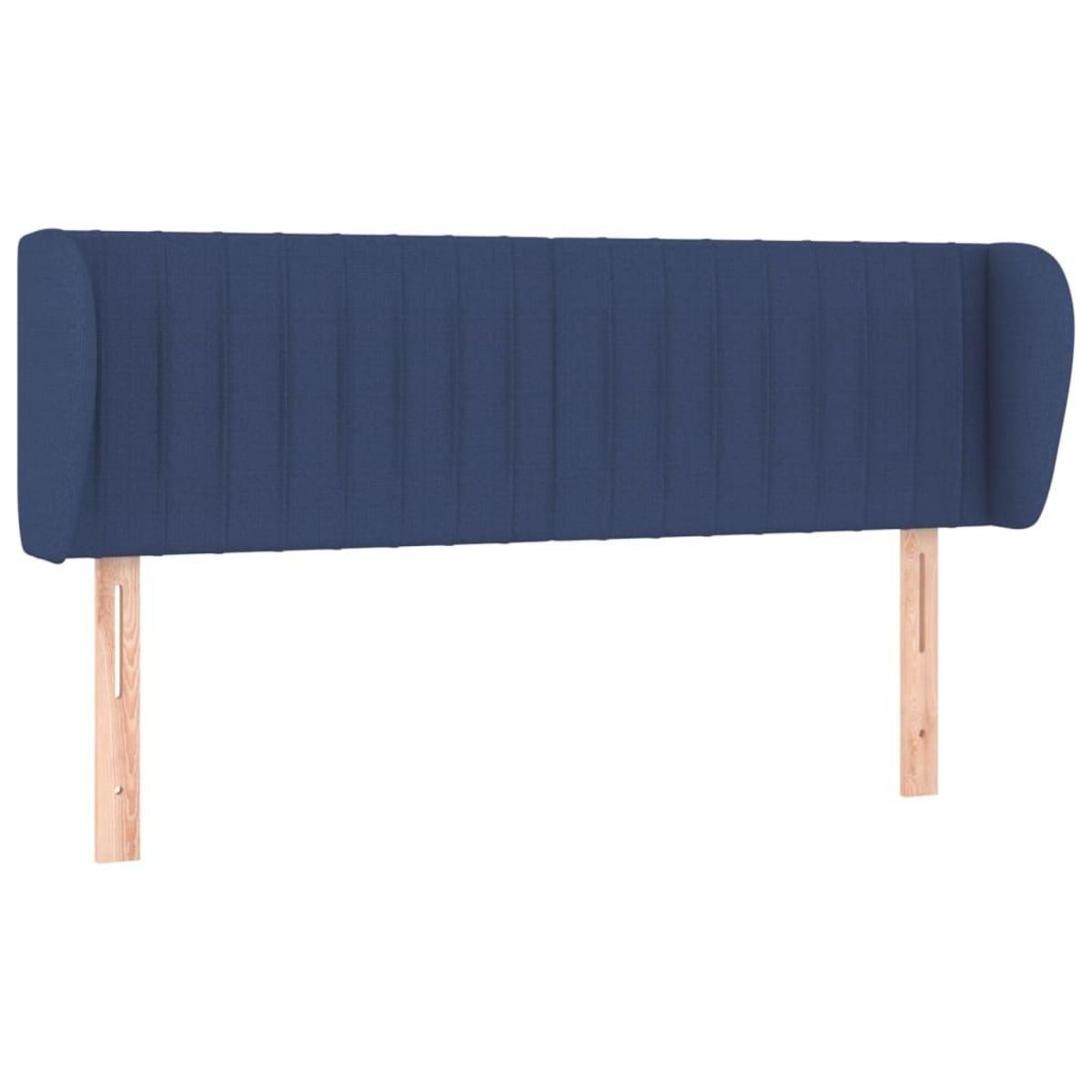 VIDAXL Tete de lit avec oreilles Bleu 147x23x78/88 cm Tissu