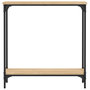 Voir la diapositive 4 : VIDAXL Table console chêne sonoma 75x22,5x75 cm bois d ingénierie
