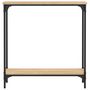 Voir la diapositive 4 : VIDAXL Table console chêne sonoma 75x22,5x75 cm bois d ingénierie