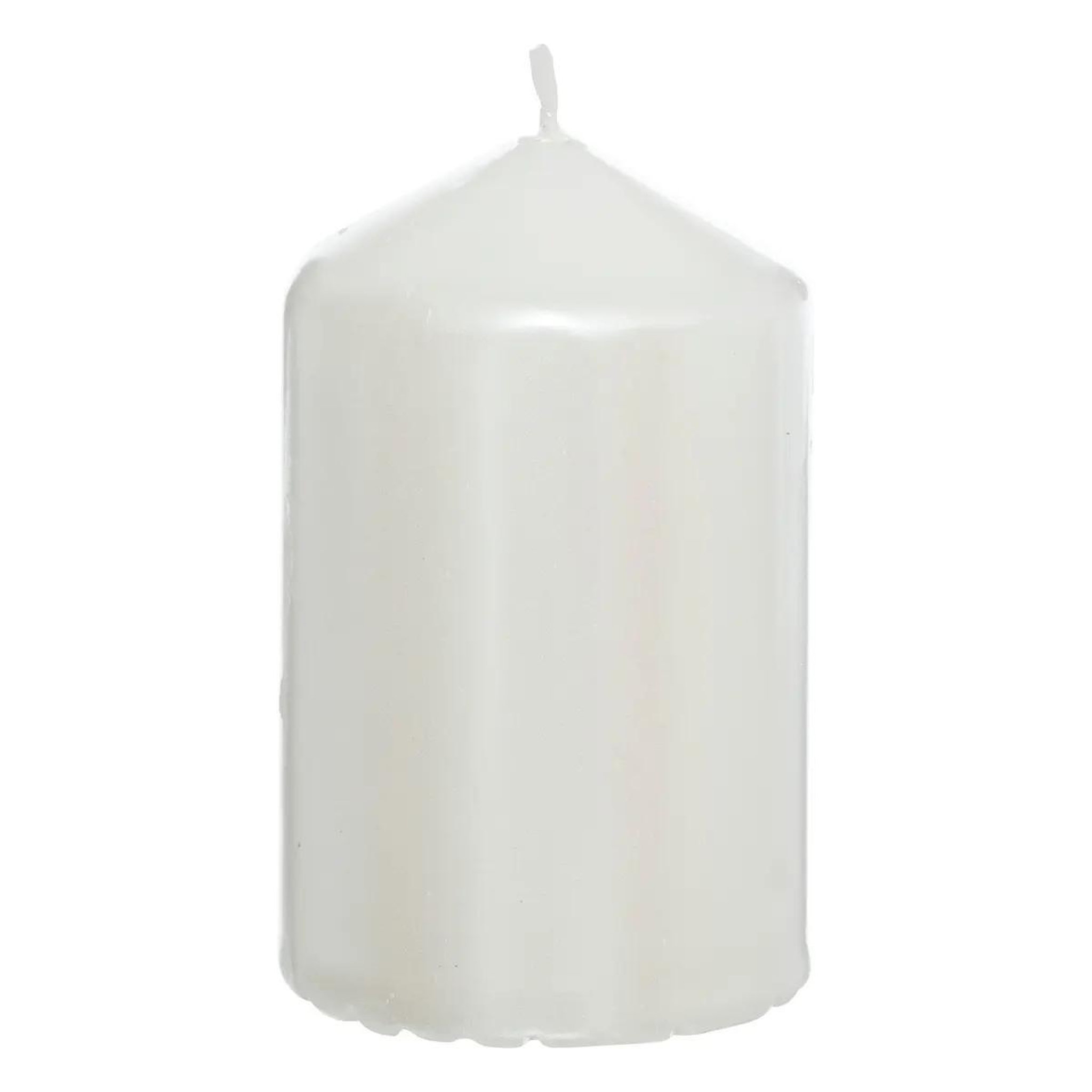 Voir la diapositive 2 : ATMOSPHERA Lot de 4 bougies de l'avent  satin  12cm blanc