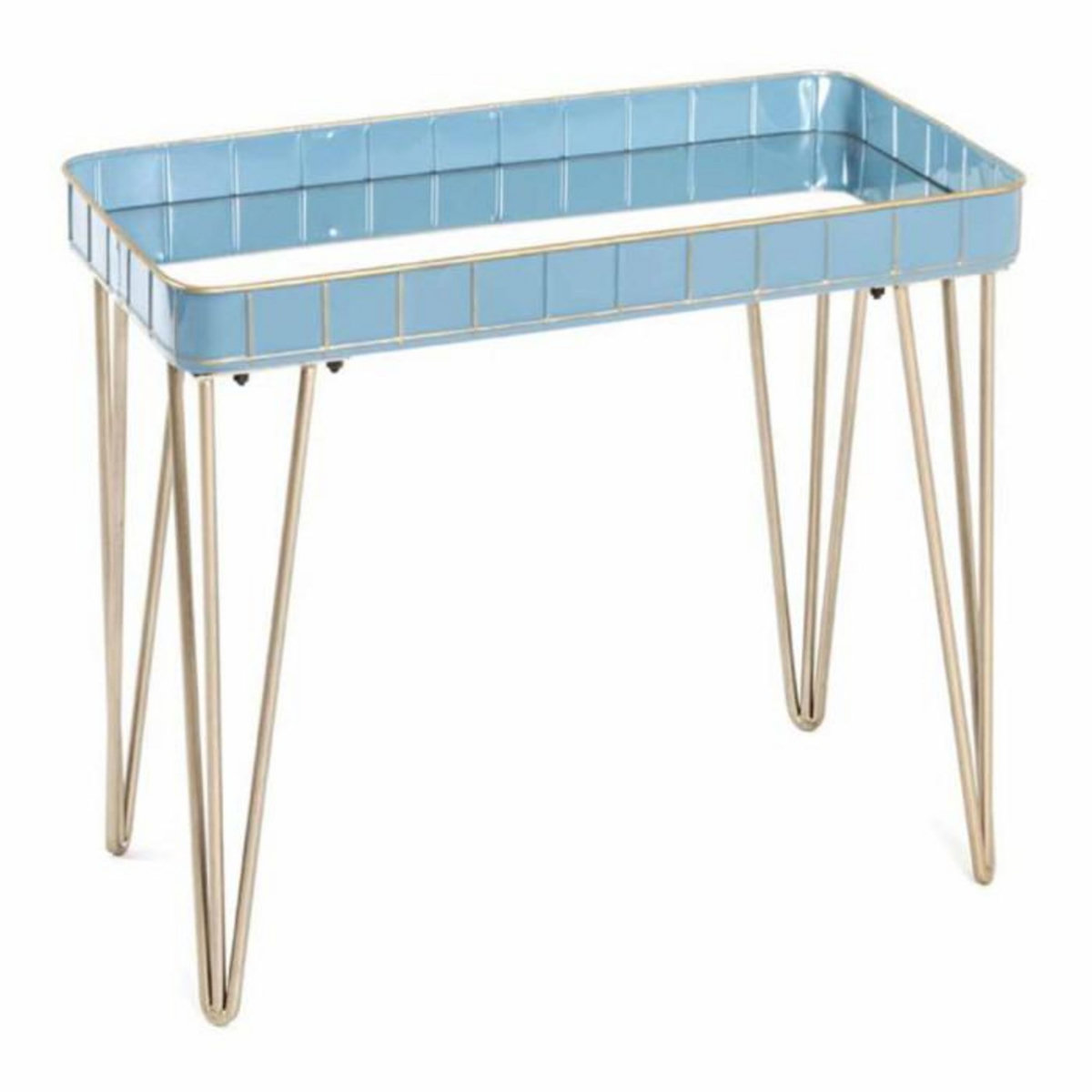 Paris Prix Table d'Appoint Déco  Andrés  60cm Bleu