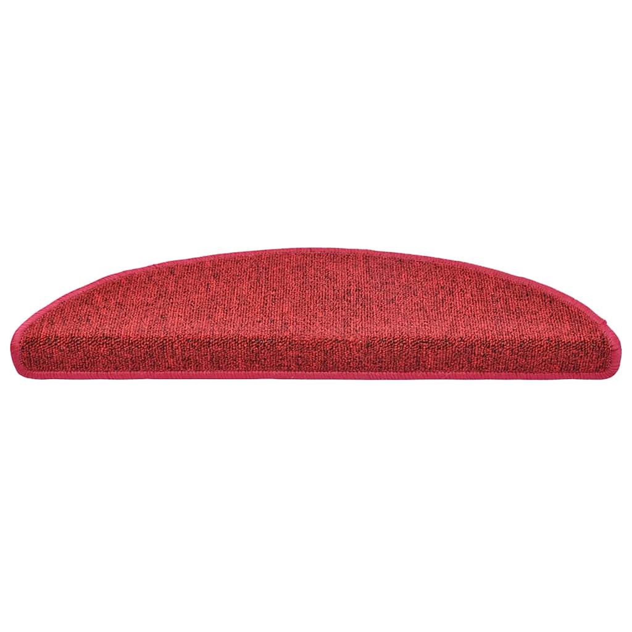 Voir la diapositive 3 : VIDAXL Tapis d'escalier 30 pcs rouge bordeaux 56x17x3 cm