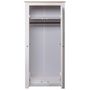 Voir la diapositive 3 : VIDAXL Garde-robe Blanc 80x50x171,5 cm Pin massif Assortiment Panama