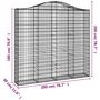 Voir la diapositive 6 : VIDAXL Paniers a gabions arques 7 pcs 200x30x180/200 cm Fer galvanise