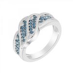 SC CRYSTAL Bague taille 54 SC Crystal ornée de Cristaux scintillants. Coloris disponibles : Gris