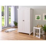 Armoire 2 portes en bois massif HEDDA 