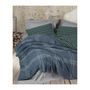 Voir la diapositive 2 : GENERIQUE Parure de lit - 129CTF24481 - 1 housse de couette 220 x 240 cm + 2 taies d'oreiller 60 x 60 cm - 50% coton, 50% polyester - Bleu