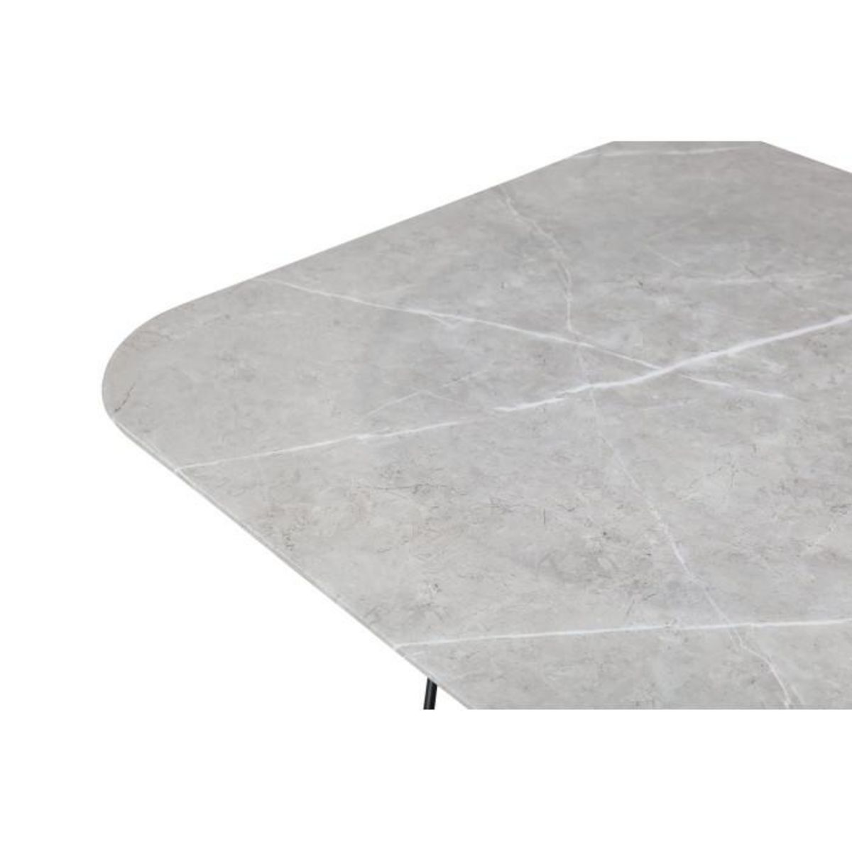 Paris Prix Table Basse en Verre Marbré  Tristar  80cm Gris