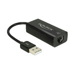 DeLock Adaptateur USB Ethernet Delock 4043619625956 noir