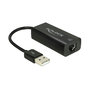Voir la diapositive 1 : DeLock Adaptateur USB Ethernet Delock 4043619625956 noir