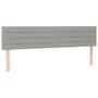 Voir la diapositive 2 : VIDAXL Tetes de lit 2 pcs Gris clair 80x5x78/88 cm Tissu