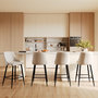 Voir la diapositive 6 : Rendez vous déco Lot de 2 chaises pour îlot central 66,5 cm en tissu beige-Pipo