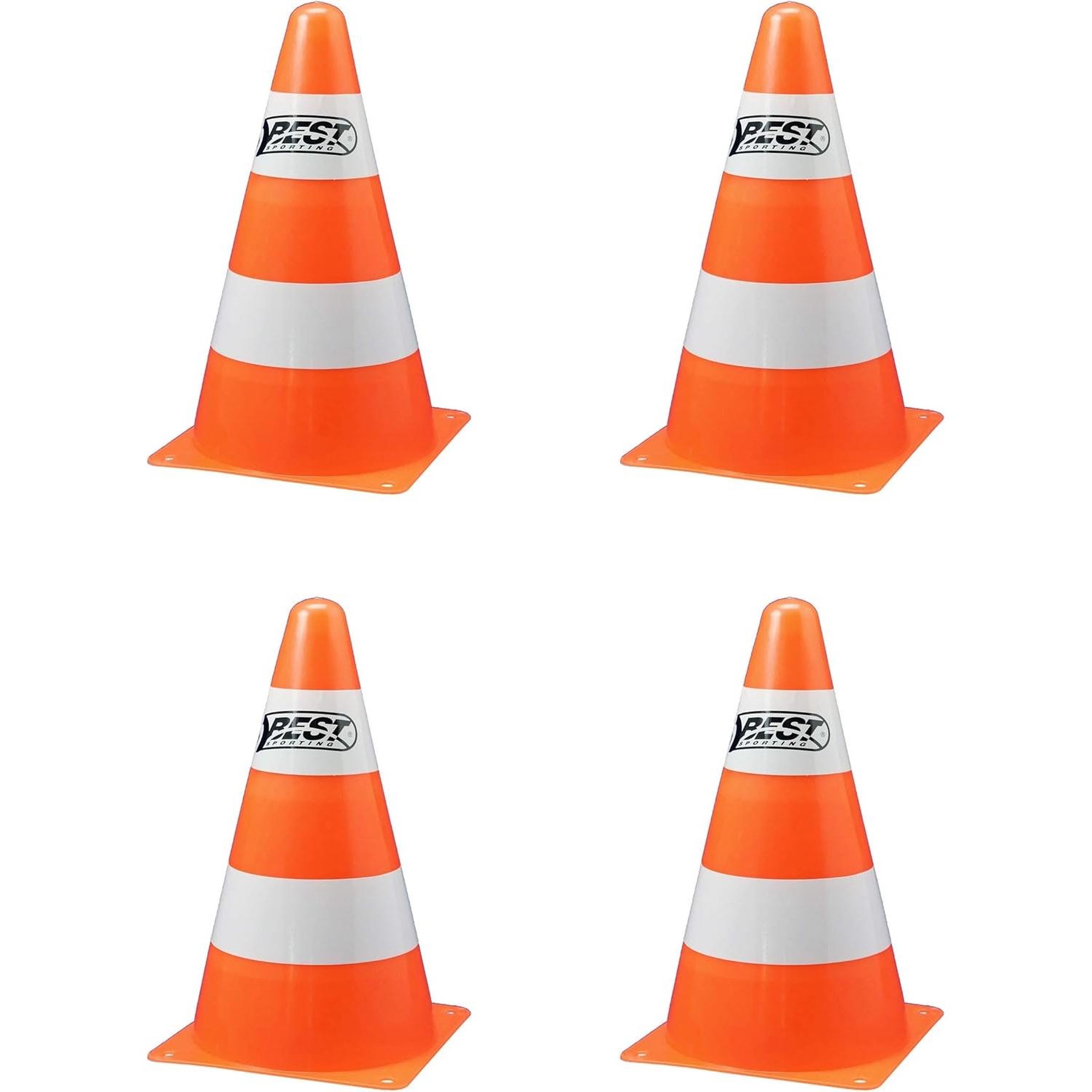 BEST SPORTING Pylônes 4 pièces pour les terrains de jeu