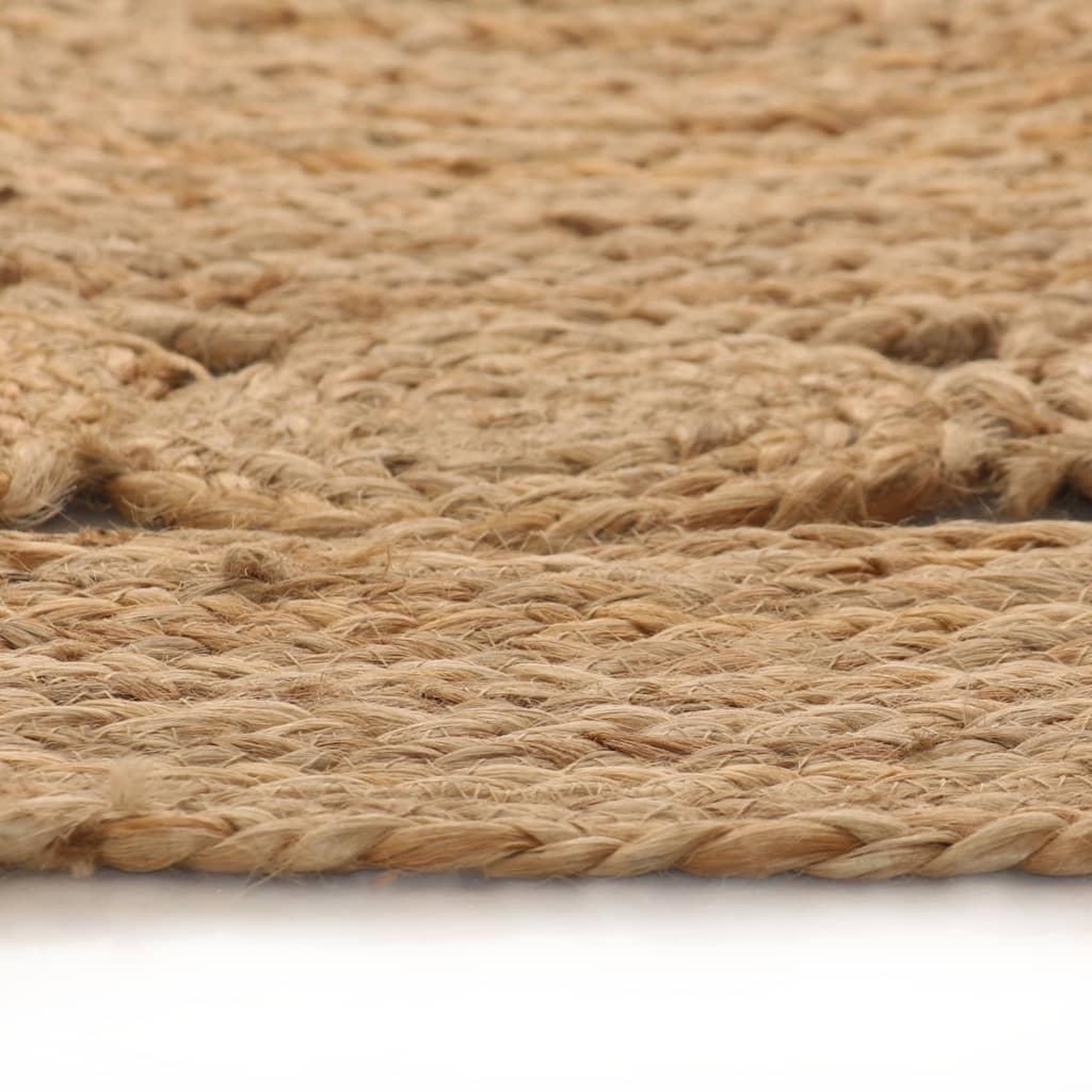 Voir la diapositive 3 : VIDAXL Tapis Jute design tresse 150 cm rond