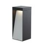 Voir la diapositive 1 : Lumisky Borne solaire MILIO FULL Noir Aluminium H35cm