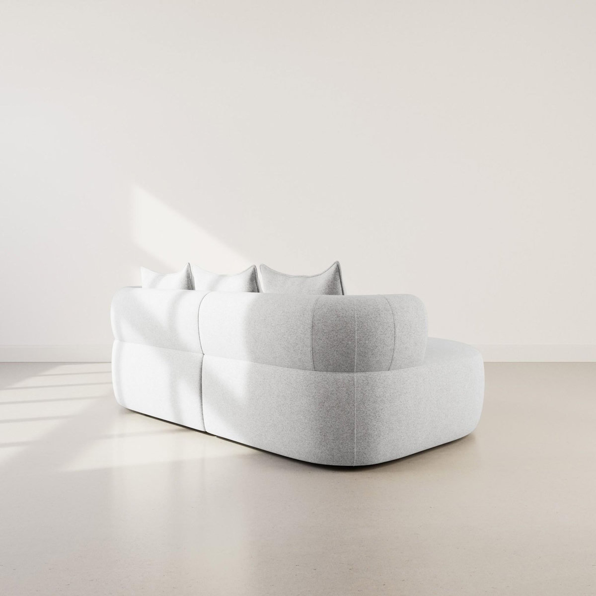 LISA DESIGN Angela - canapé d'angle gauche 4 places en velours texturé