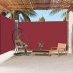 VIDAXL Auvent lateral retractable Rouge 220x600 cm