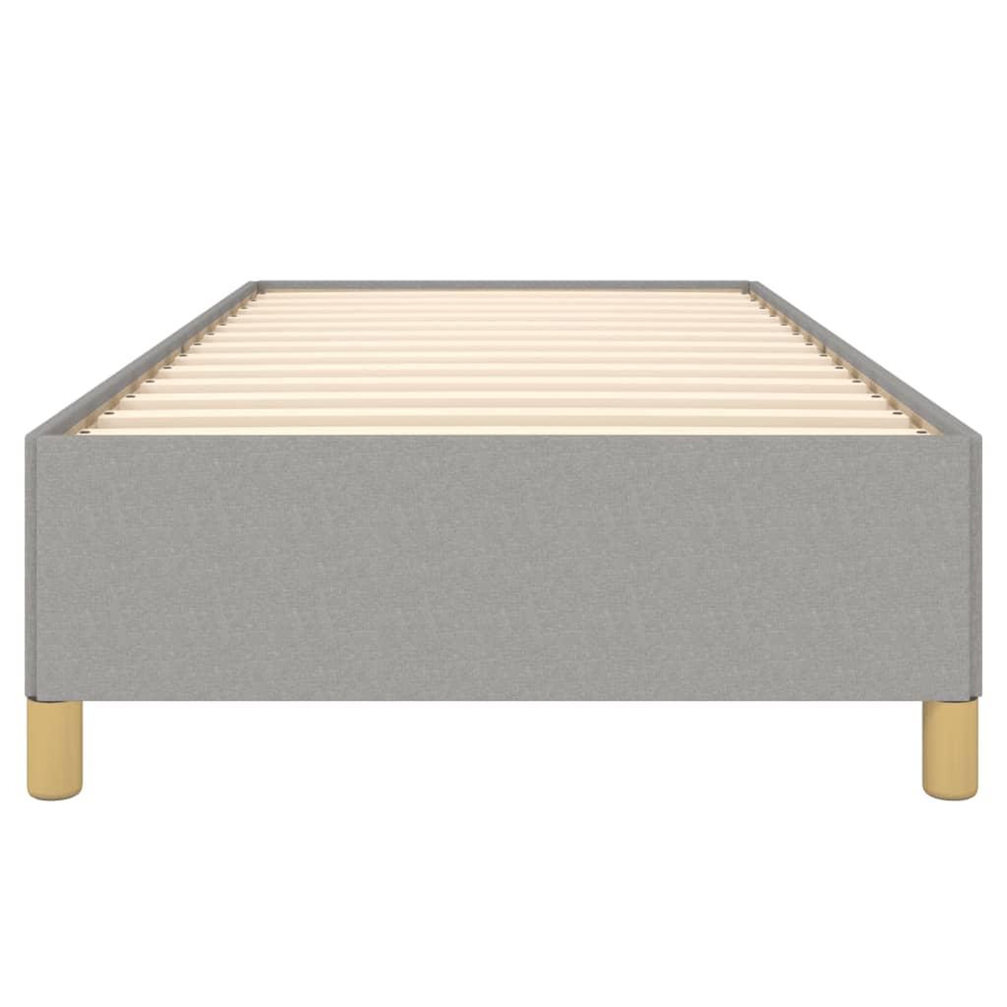 Voir la diapositive 5 : VIDAXL Cadre de lit sans matelas gris clair 80x200 cm tissu