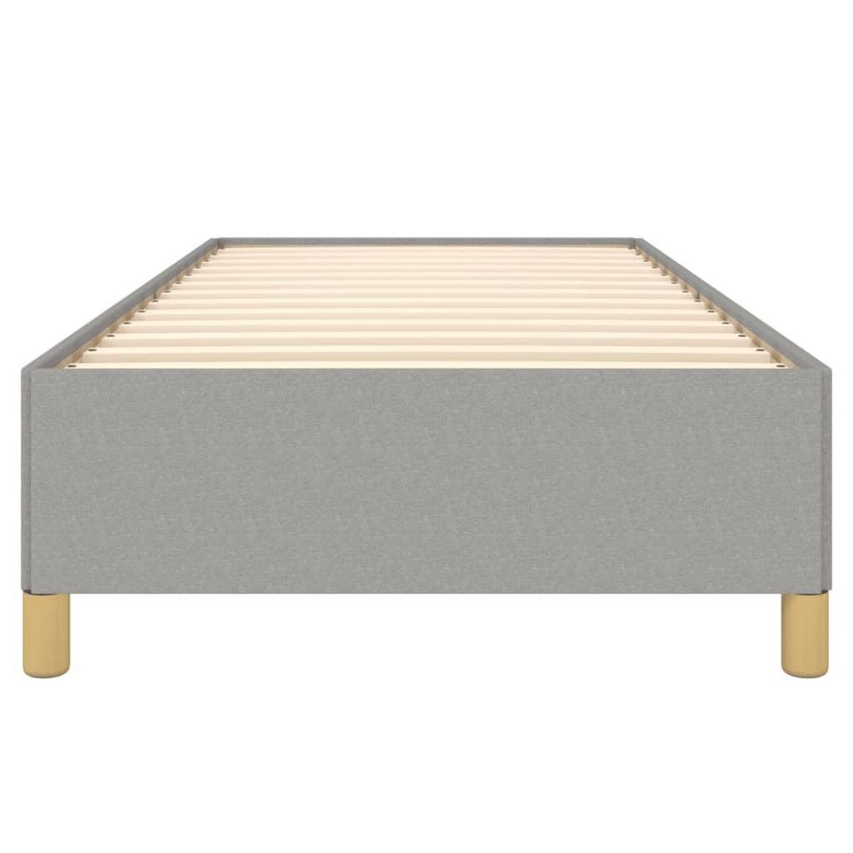 VIDAXL Cadre de lit sans matelas gris clair 80x200 cm tissu