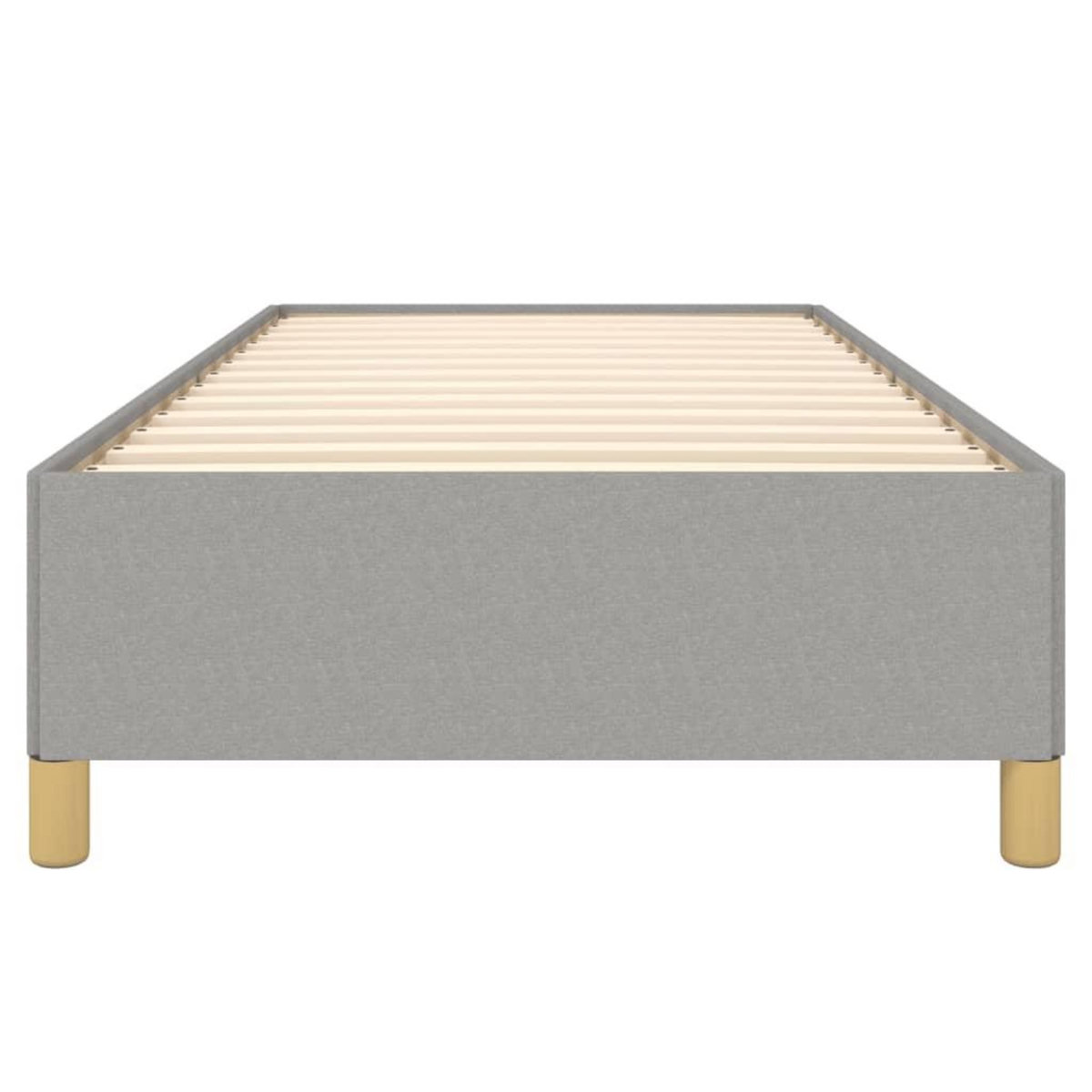 VIDAXL Cadre de lit sans matelas gris clair 80x200 cm tissu