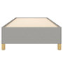 Voir la diapositive 5 : VIDAXL Cadre de lit sans matelas gris clair 80x200 cm tissu