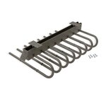 EMUCA SRL Porte-pantalons extractible -  Droite -  Acier et Plastique -  Titane