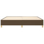 Voir la diapositive 5 : VIDAXL Cadre de lit sans matelas marron fonce 200x200 cm tissu