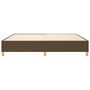 Voir la diapositive 5 : VIDAXL Cadre de lit sans matelas marron fonce 200x200 cm tissu