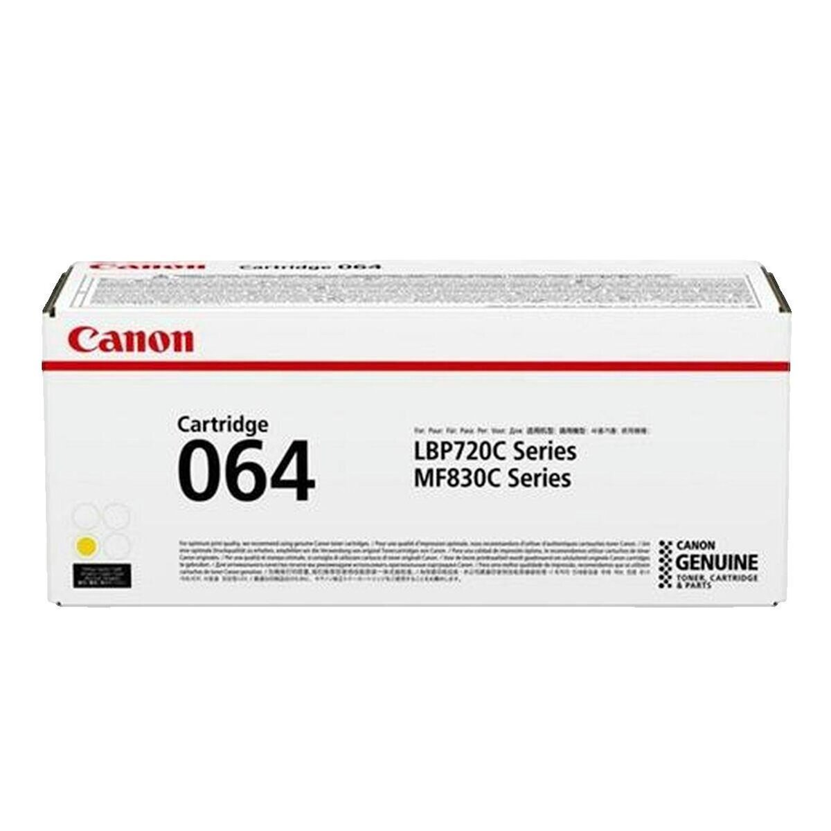 Canon Cartouche de toner Canon 064 Jaune originale pour i-SENSYS LBP722Cdw et MF832Cdw