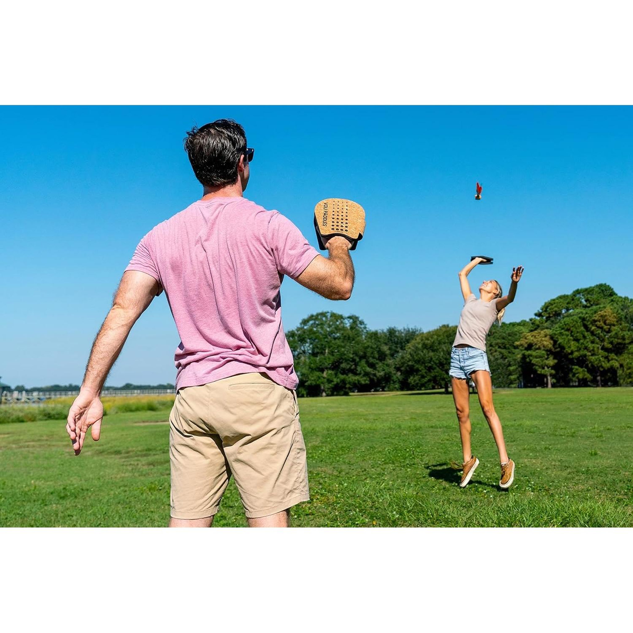 Voir la diapositive 5 : Waboba Voli - Set de 2 Raquettes et Volant de Badminton
