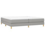 Voir la diapositive 3 : VIDAXL Sommier a lattes de lit avec matelas Gris clair 200x200cm Tissu
