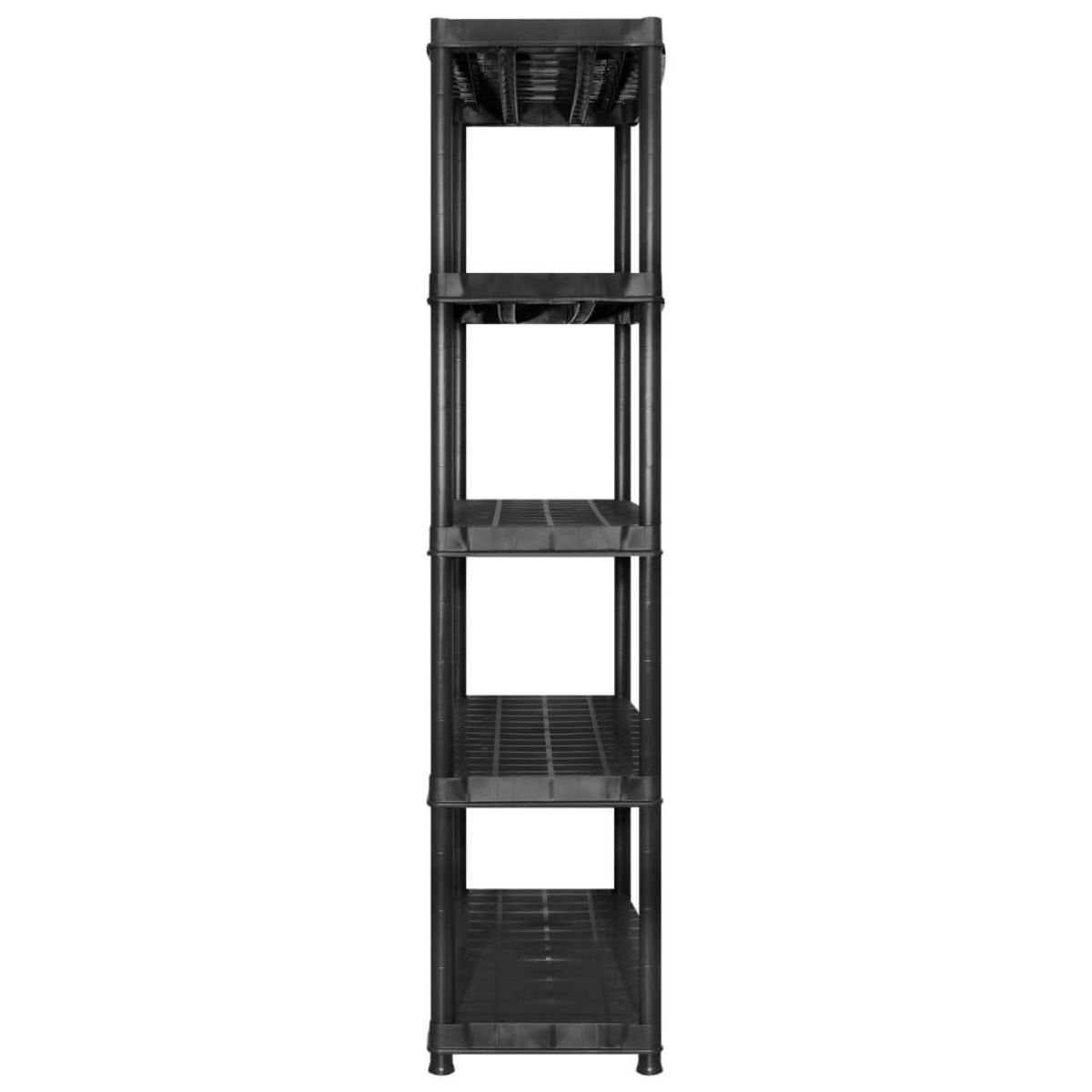 VIDAXL Etagere de rangement a 5 niveaux Noir 170x40x185 cm Plastique