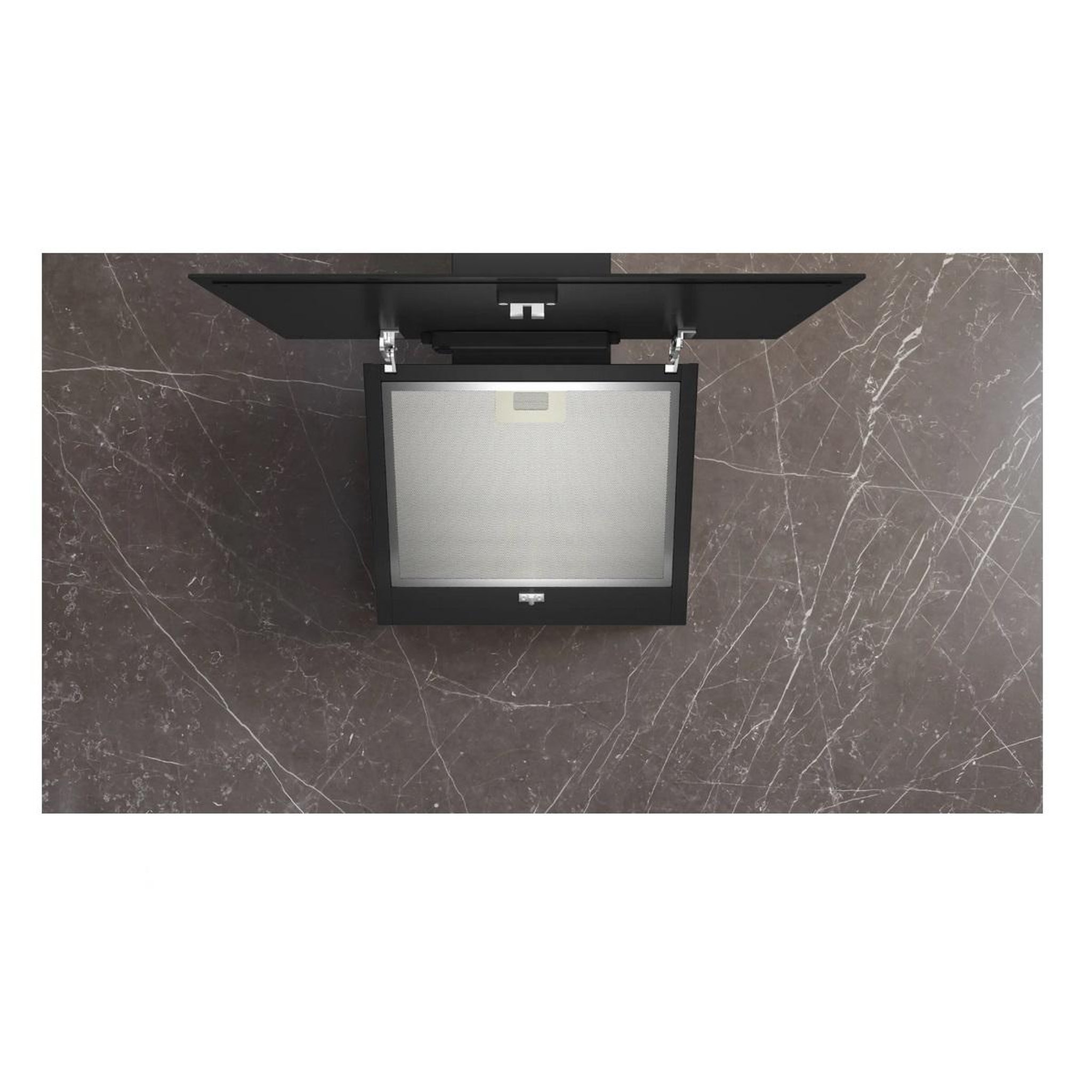 Voir la diapositive 6 : Siemens Hotte décorative inclinée 60cm 550m3/h noir - lc65kdk60