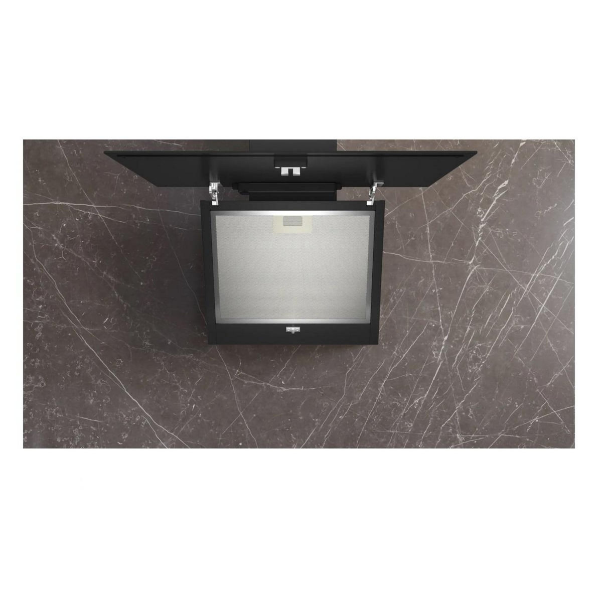 Siemens Hotte décorative inclinée 60cm 550m3/h noir - LC65KDK60