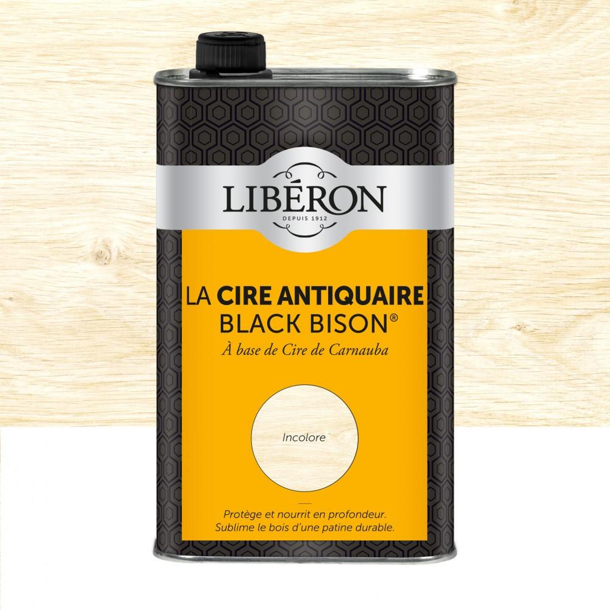 Liberon Cire liquide meuble et objets Antiquaire black bison® LIBERON, incolore 0.5 l