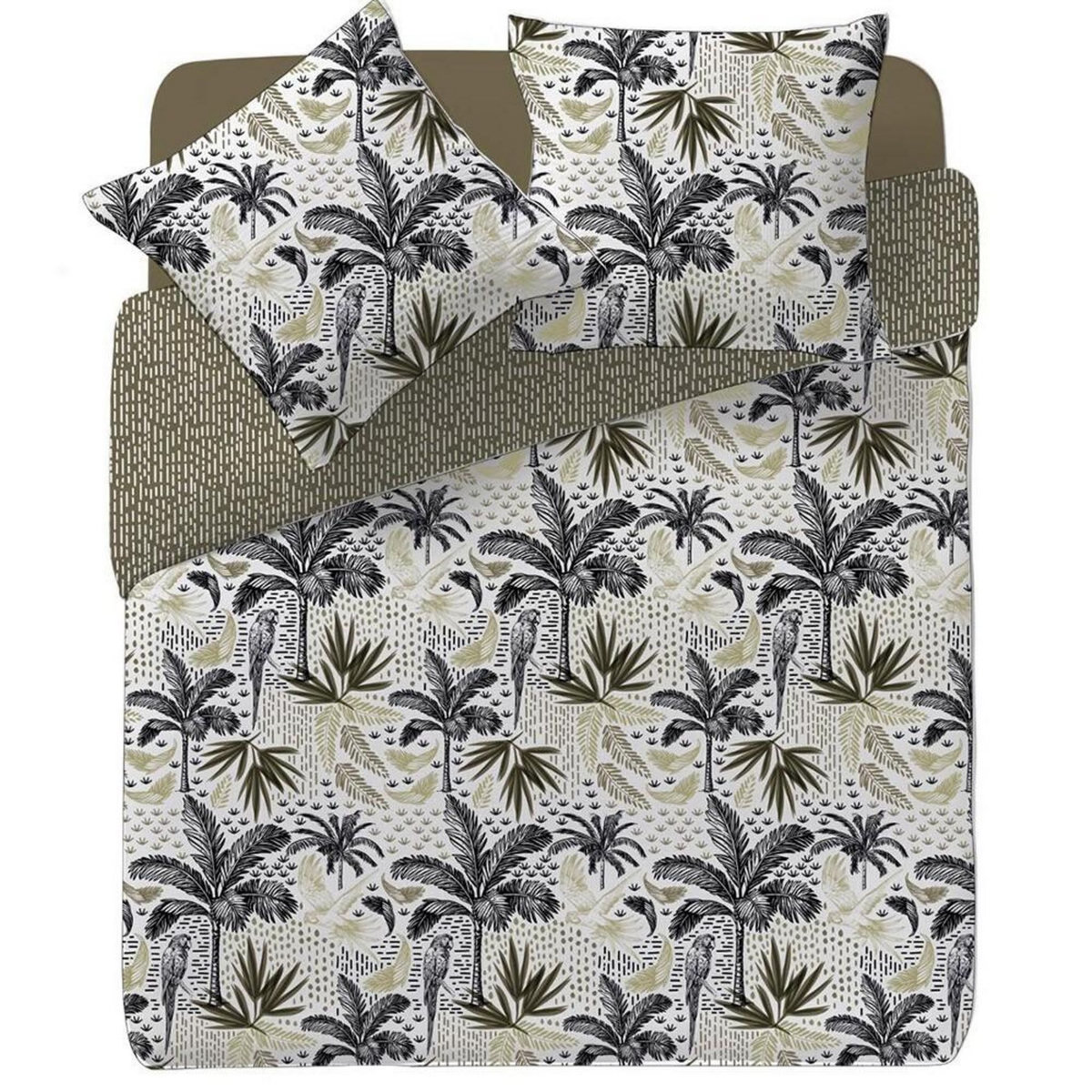 ATMOSPHERA Housse de couette 220x240 Cuba Facto + 2 taies 100% coton 57 fils