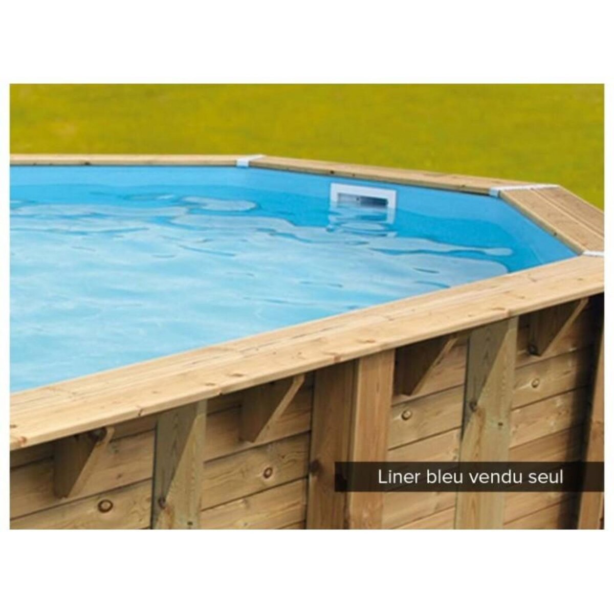 Ubbink Liner seul Bleu pour piscine bois Azura 7,50 x 4,00 x 1,30 m - Ubbink