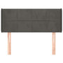 Voir la diapositive 3 : VIDAXL Tete de lit avec oreilles Gris fonce 83x16x78/88 cm Velours