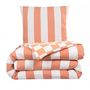 Voir la diapositive 2 : FUTURE HOME Parure de lit 2 personnes rayé damier réversible
