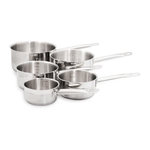 BAUMALU BAUMALU Série 5 casseroles inox Gastronomie 12 a 20 cm - Tous feux dont induction